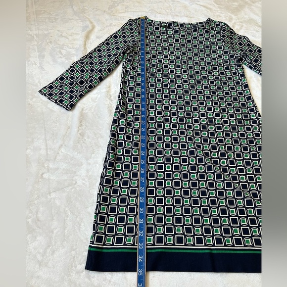 Talbots Geometric Print Sheath Dress - Picture 2 of 7